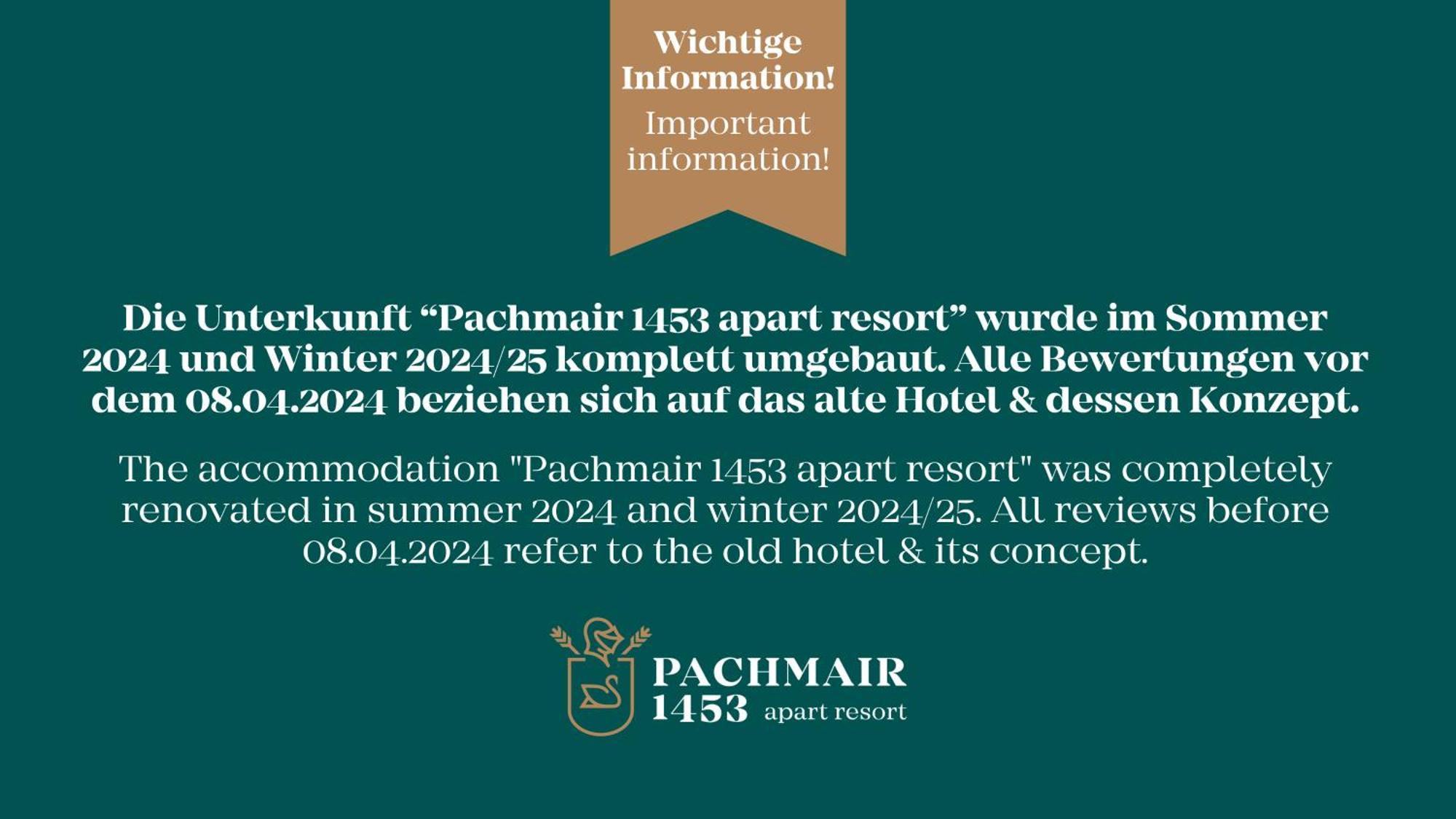 Hotel Pachmair 1453 - Opening 2025
